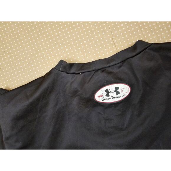 BATMAN Under Armour Shirt Medium Black Batman Compression DC Super Hero - Picture 5 of 5